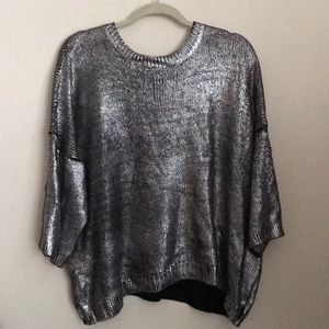 Metallic sweater